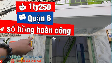 Quận 6 trệt lầu hẻm thông 3m // sổ hồng riêng 1ty250 TL