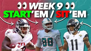 Full Start Em Sit Em Week 9 - Fantasy Football Update