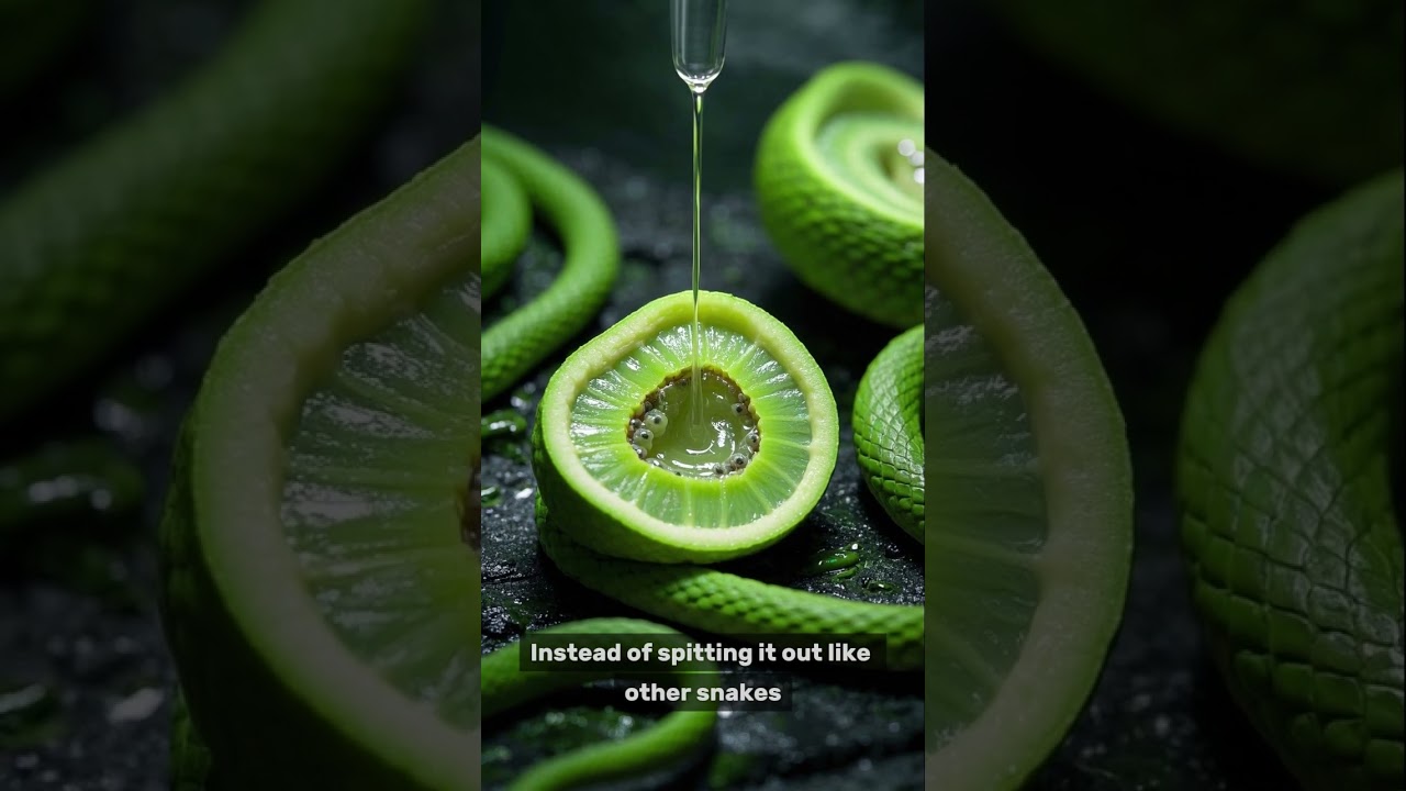 wildfacts about a green mamba  #wildfacts #facts #snake