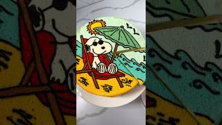 Snoopy Summer Cake! #baking #recipe #easyrecipe #yummy #cake #snoopy