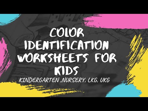 Color Identification worksheet for Kids | Worksheet for Kindergarten, LKG, UKG kids | #kidzopedia