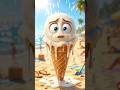 Beach Drama 😂 | Ice Cream vs Umbrella in Summer Chaos!”#shortvideo #aivideo