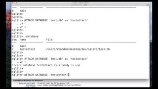 How to Detch Database in SQLite