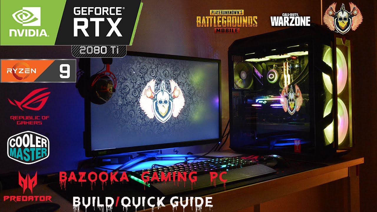 3.5 Lakh Ultimate Gaming PC 2020 || Build Setup Tour || Bazooka Is Live || Corona Killer || 2080TI