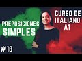 Preposiciones simples en italiano - preposizioni semplici in italiano