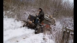 Homemade tractor 4x4 Winter off-road