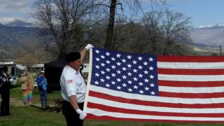 Kern River Valley Veterans Honor Guard Military Tribute to Jeff Clark