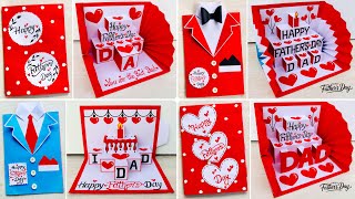 DIY 4 Beautiful Father's day pop up greeting card // Happy Father's day card ideas handmade