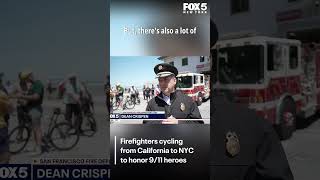 Firefighters cycling from California to NYC to honor 9/11 heroes