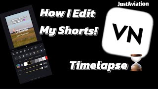 How I Edit My Aviation Shorts👌 (Timelapse) | JustAviation