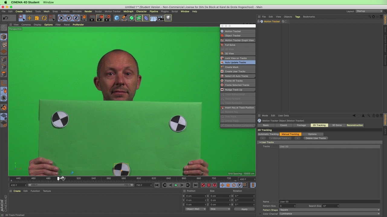 10 C4D Motion Track - YouTube