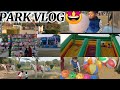 Full enjoy in park vlogplaying with friends