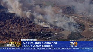 Damaging Rye Fire In Santa Clarita 90 Percent Contained