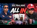 $2,754,500 On The Line He’s All In with ACE-KING Then Hits The River