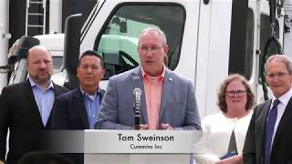 Tom Swenson discusses the merits of Near-Zero Emissions trucks at TTSI.