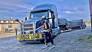 first time Driving Oversize Load in Canada & Big Mistake krdi  | Truck Driver