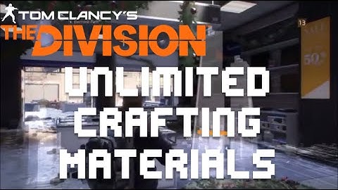 The Division - Unlimited Crafting Materials Glitch!!!