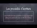 Les procds dcriture  quelques notions thoriques