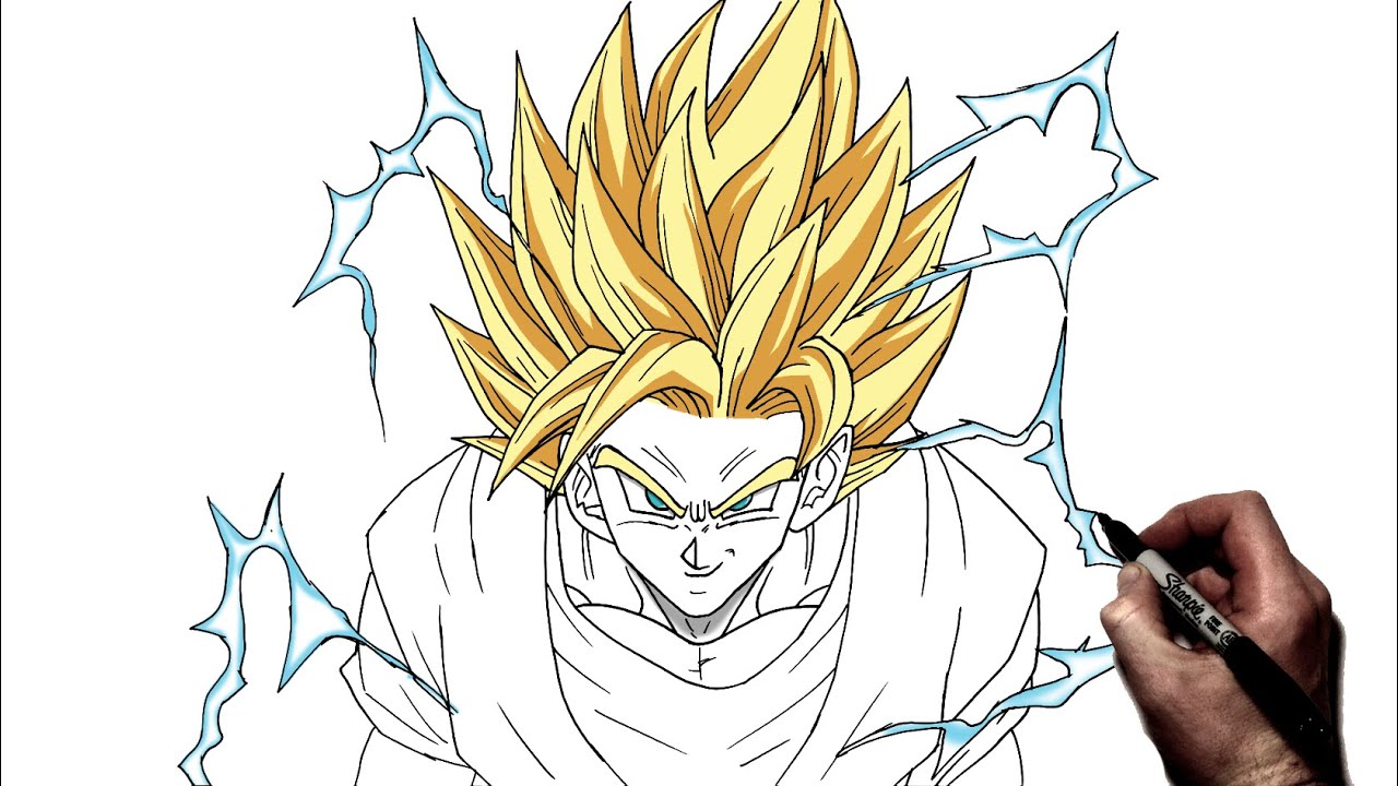 Goku SSJ2 Drawing