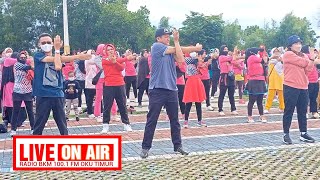 Senam Sehat Bersama Sasha Herman Deru Di OKU Timur