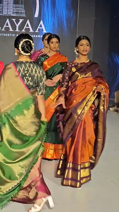 Elegant Saree fashion show in London #sareefashion 2025#trending #bridal #fashion #tamilsongs