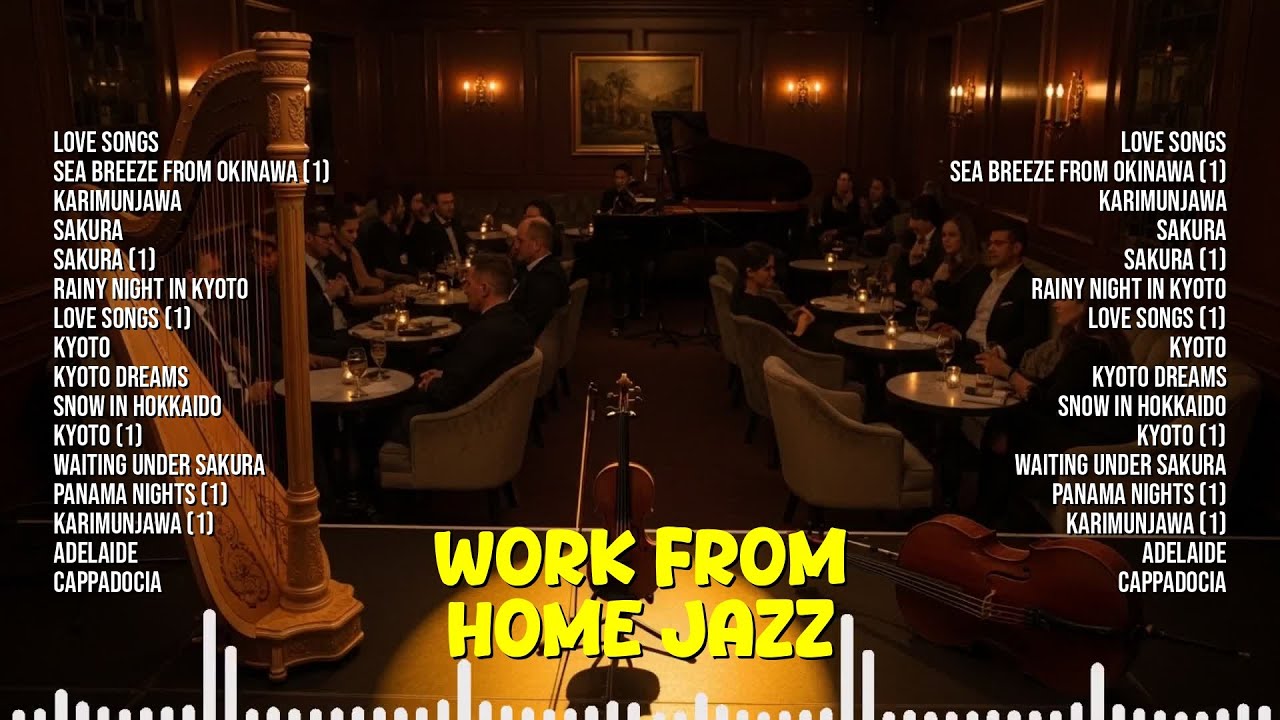 Work From Home Jazz ☕ Productive Focus Background Music | Love Songs, Sea Breeze From Okinawa (1)
