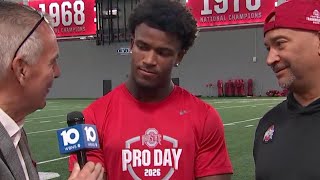 Caleb Downs interview | Ohio State Pro Day