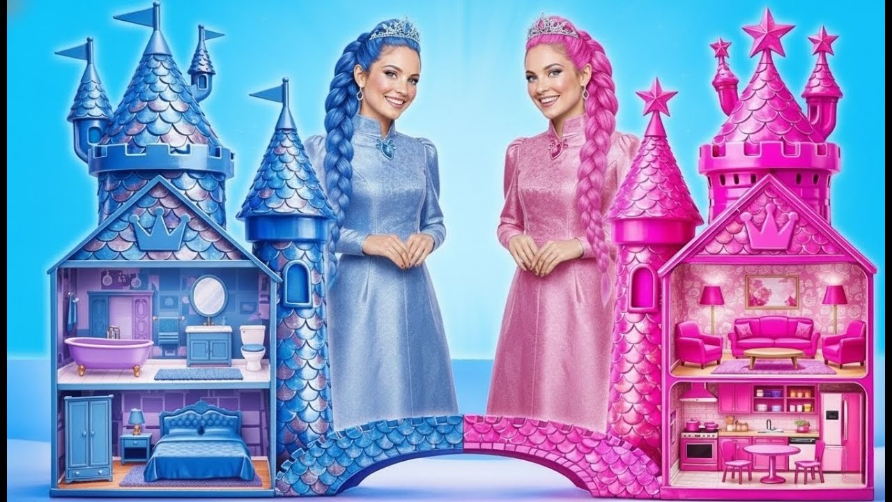 PINK vs BLAU: Das GEHEIME Meerjungfrau Zimmer Makeover! 🧜‍♀️✨