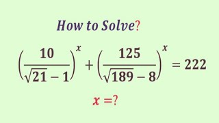 An Outstanding Algebraic equation | 98% Failed to crack this! | Olympiad problem |  =