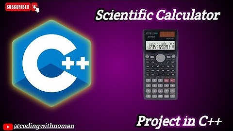 Scientific Calculator C++ | Creating a Scientific Calculator using C++ launguage | Projects in C++