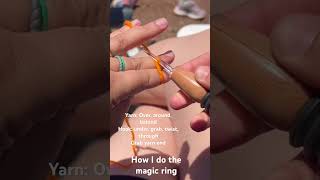 Magic ring for crochet #crochet #magicring #saveforlater #motherdaughtercrochet