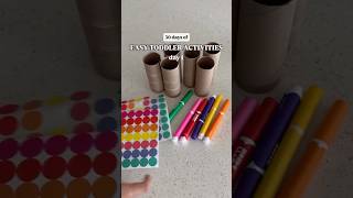 DAY 1: Easy Toddler Activity for Color Recognition &amp; Fine Motor Skills 🎨🧻