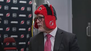 MSG crew has their NJ Devil hats on for Mascot Madness
