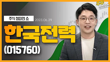 한국전력 015760 이민 전문가 종목 상담 20230629