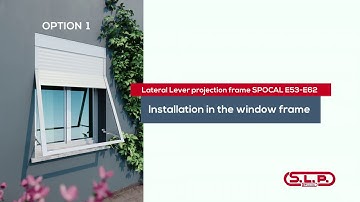 S.L.P. snc: installation of a rolling shutter with lateral lever projection frame