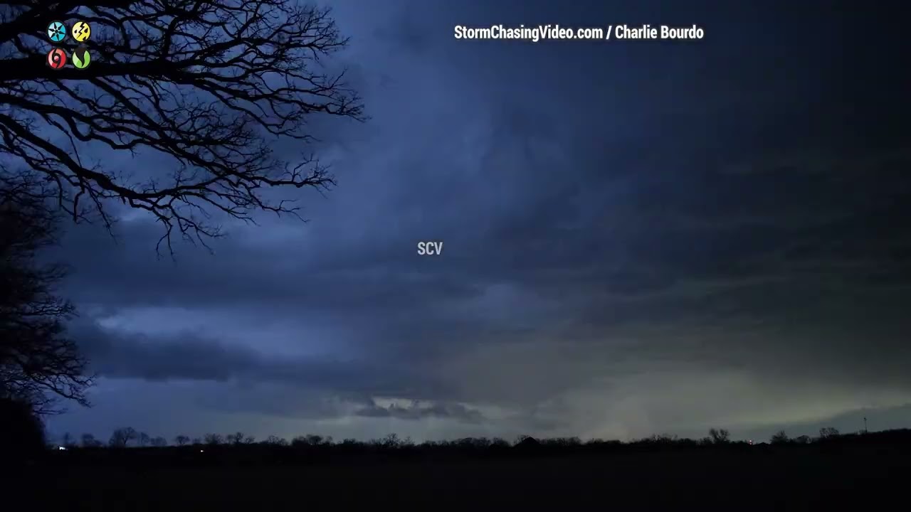 Wisconsin Supercell and Lightning Time-lapse - 2/8/2024