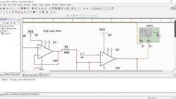 Band reject filter using multisim