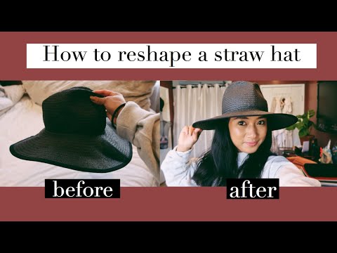 HOW TO RESHAPE A STRAW HAT | Perfect Summer Hat | Christina Joann