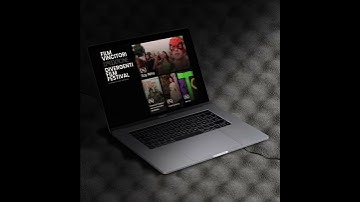 Laptop MockUp for a Website designed with Wordpress and Elementor Pro [Version 2]