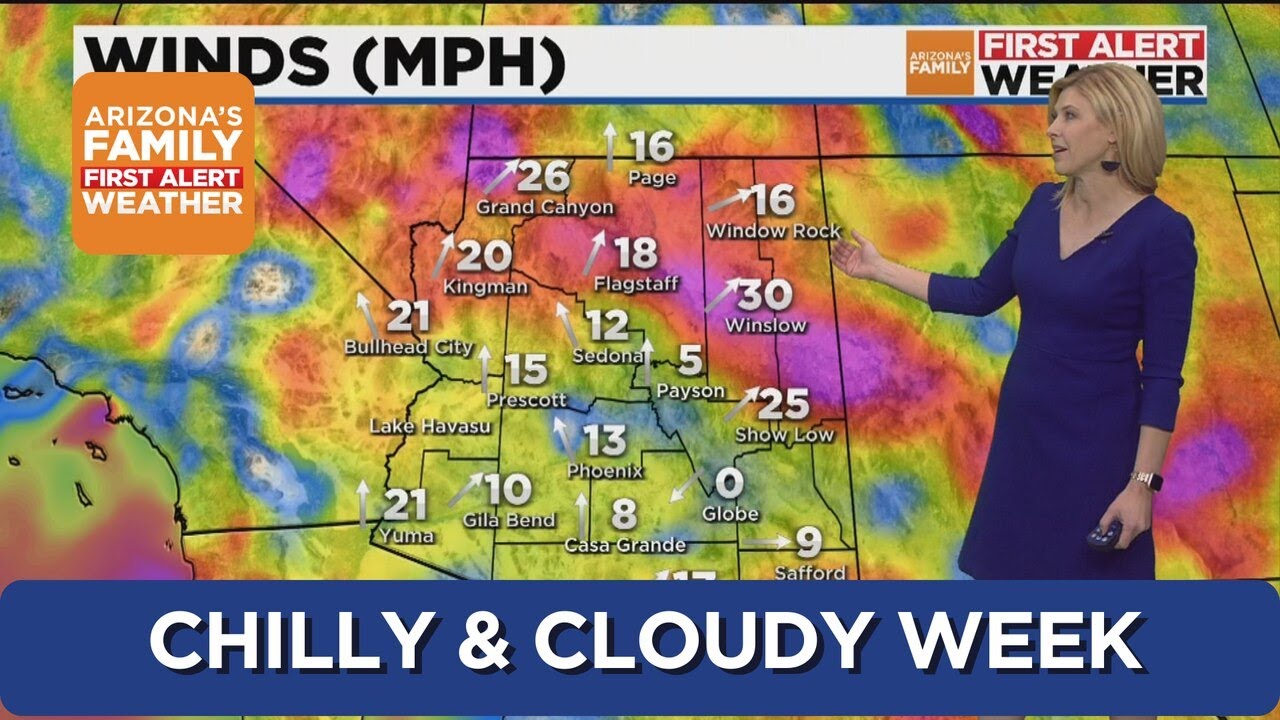 A mostly chilly, cloudy week ahead with rain on the weekend - YouTube