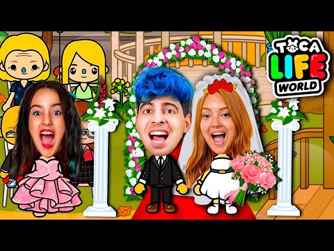 I officiated Lua and Vinicius's wedding at Toca Life World.