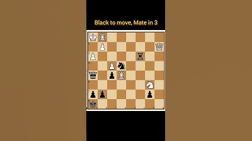 ||Mate in 3|| #shorts #cheses  #checkmate #learnchess  #tactics #chessforbeginners #chessmatetricks