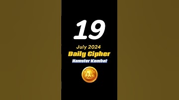 Hamster Kombat Daily Cipher July 19, 2024: ALPHA #music #hamsterkombat #ciphercode