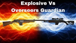 Fallout 4 Overseers Guardian Vs Explosive Combat Rifle