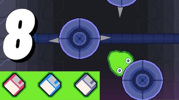 Slime Labs Level 8 [All Disks] Gameplay Walkthrough