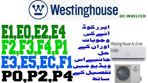 Westinghouse dc invelter ac comon error codes faults E1,E2,E3,E0,E4,E5,EC solutions