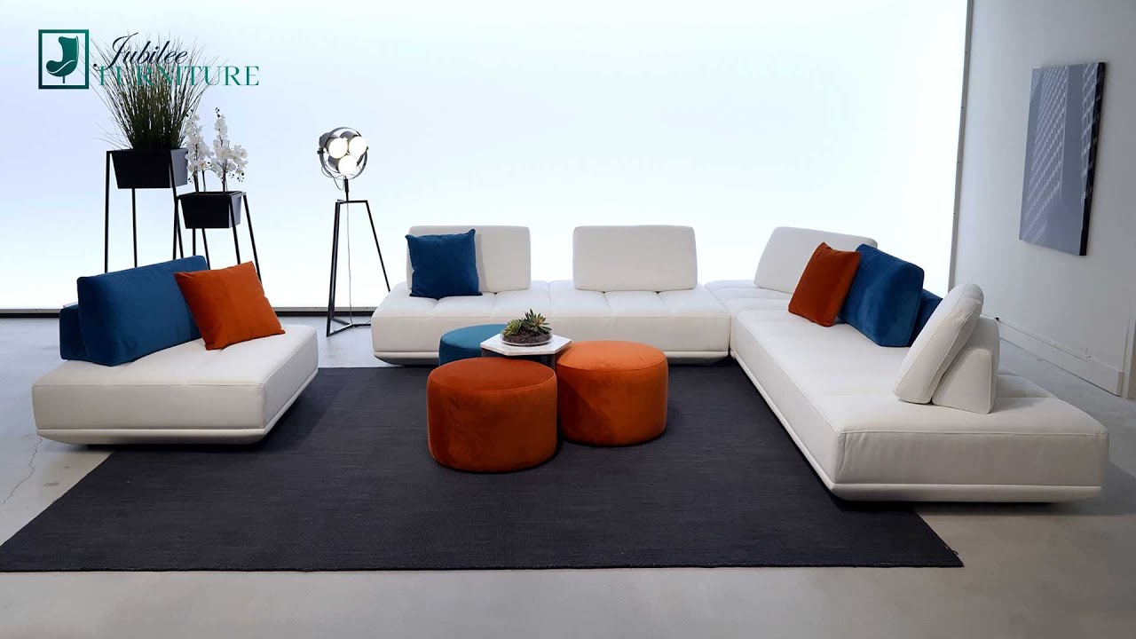 Elsbar Modern sectional sofa  | Jubilee Furniture