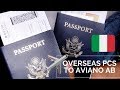 Overseas PCS to Italy Q&A