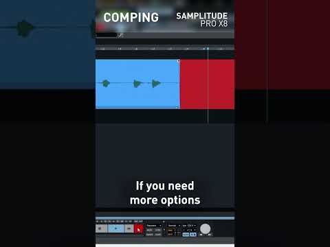Samplitude Pro X8: Comping explained  #music #samplitude #mixing