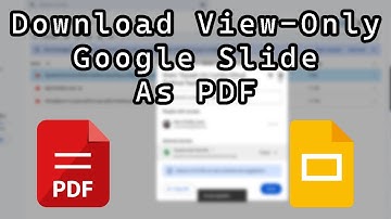 How to Convert a View Only Google Slides File to a PDF On Google Drive